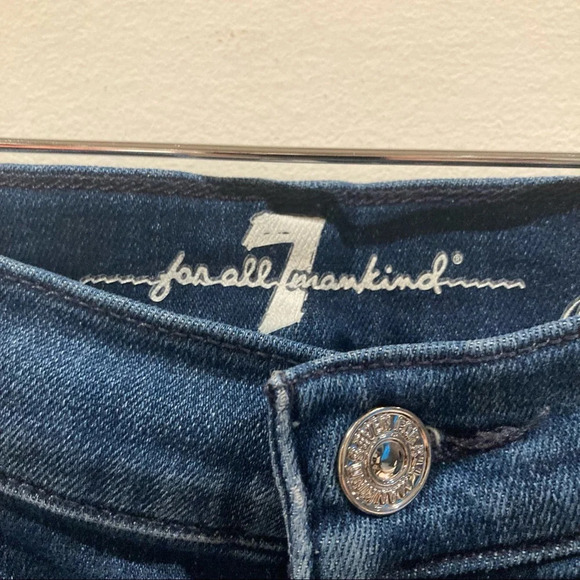 7 FOR ALL MANKIND Sz 29 Josephina Skinny Boyfriend High Rise Distressed - Picture 4 of 11